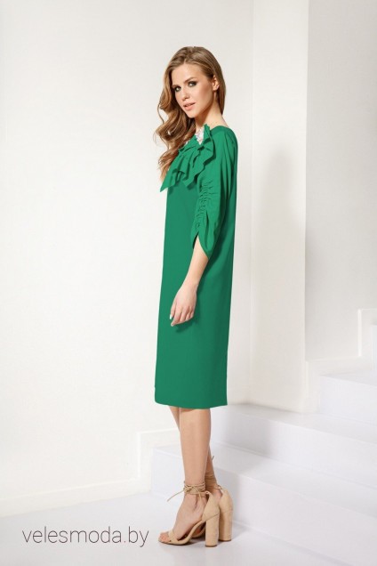 Платье 546 зеленый Lokka