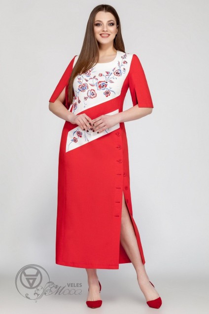 Платье 1084 красный LaKona