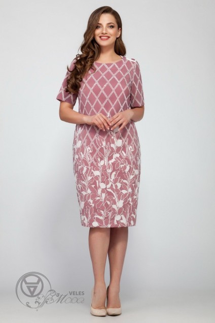 Платье 1125 грязно-розовый LaKona