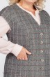 Костюм с юбкой 1149-2 серый+пудра LaKona