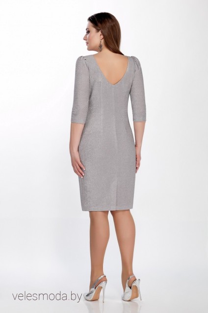Платье 1275-1 серый LaKona