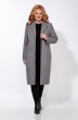 Пальто 1327 серый + полоска LaKona