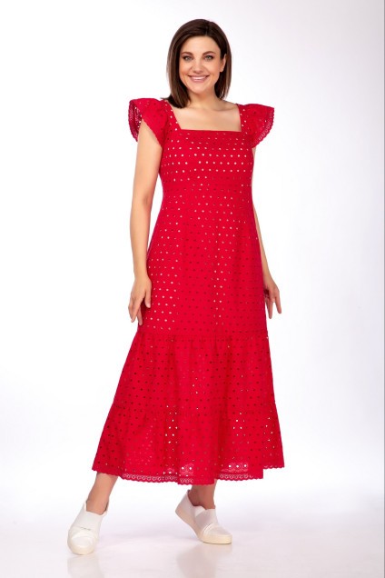 Платье 1451 красный LaKona