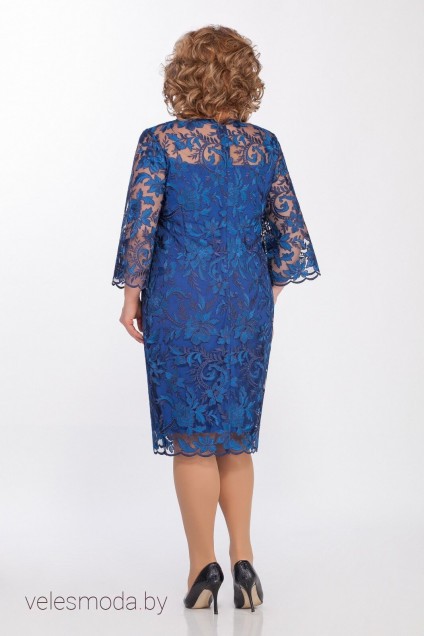 Платье 969 сине-васильковый LaKona