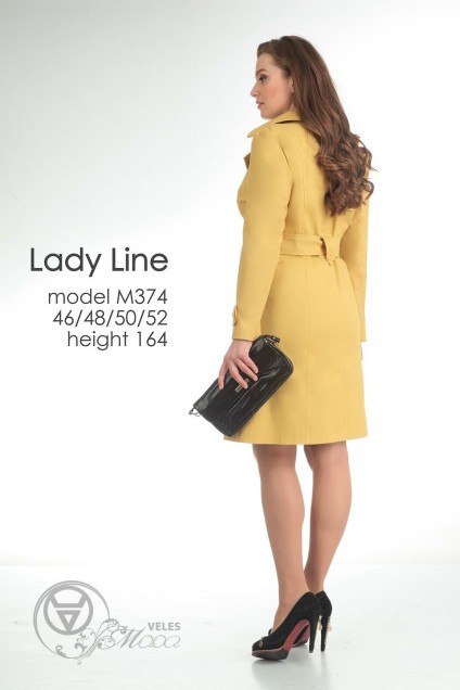 Плащ 374 желтый Lady Line