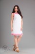 Платье 1061 белый+розовый Lady Style Classic