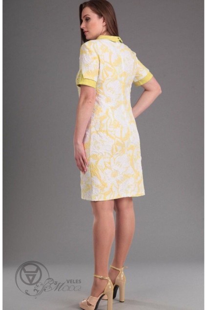 Платье 1063 желтый Lady Style Classic