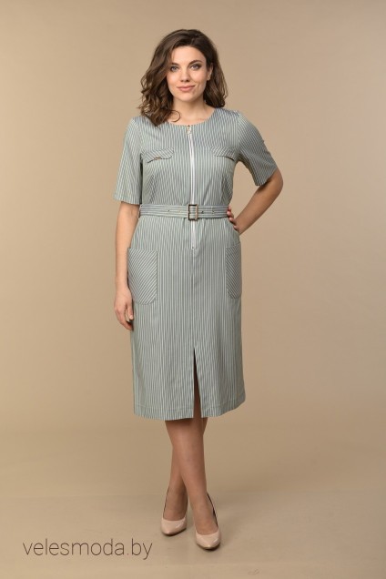 Платье 1175-1 зеленый Lady Style Classic
