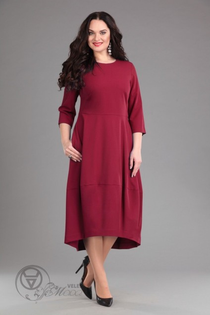 Платье 1217 красный Lady Style Classic