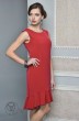 Платье 1240-1 красный Lady Style Classic