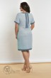Платье 1427-2 бледно-голубая клетка Lady Style Classic
