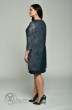 Платье 1493-2 темный изумруд+серебро Lady Style Classic