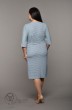 Платье 1525 голубой+полоска Lady Style Classic