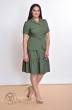Костюм с юбкой 1548 темно-зеленый Lady Style Classic