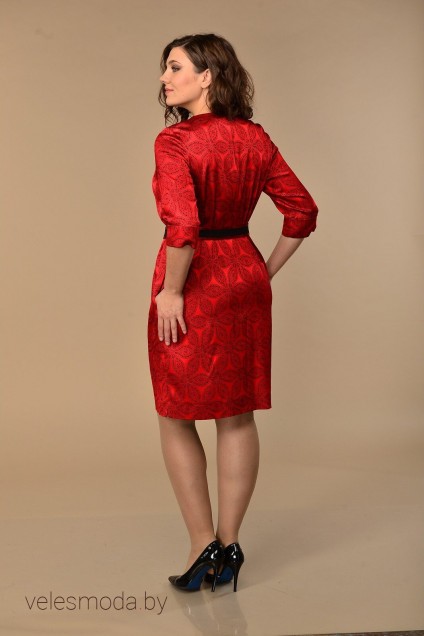Платье 2045 красные тона Lady Style Classic