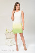 Платье  588 белый+салатовый Lady Style Classic