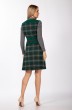 Платье 908 серый + зеленый Lady Style Classic