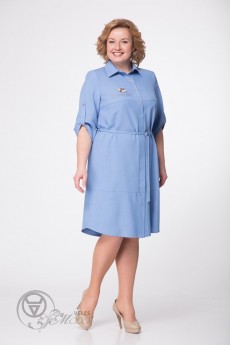Платье 1771 голубой LadyThreeStars