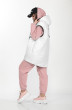 Спортивный костюм 4002 белый + розовый Ladysecret