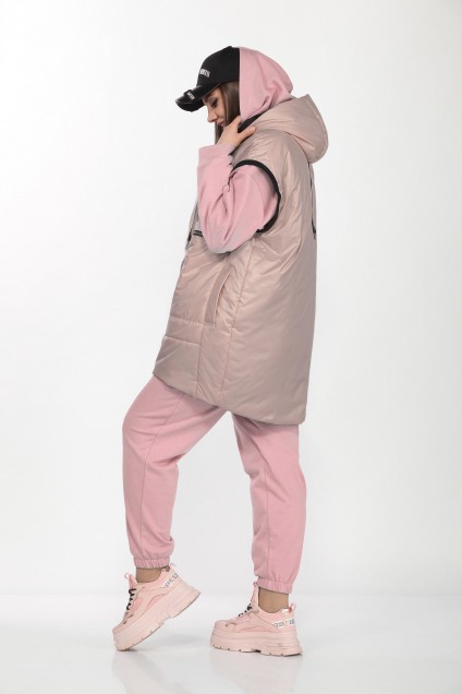 Спортивный костюм 4002 розовый + бежево-розовый Ladysecret