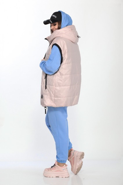 Спортивный костюм 4001 голубой+розовый Ladysecret