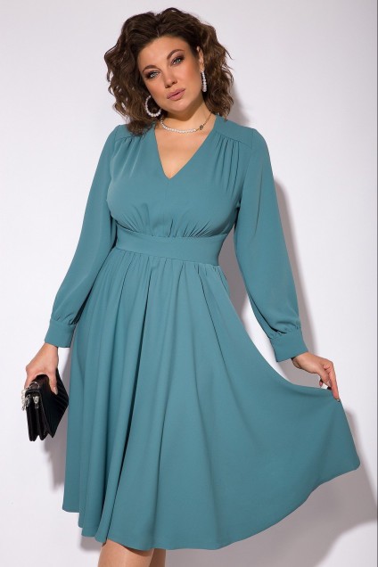 Платье 1260 серо-зеленый Liliana-style
