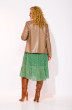 Платье+куртка 921L-922L зеленый + беж Liliana-style