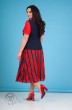 Костюм с юбкой 640 красный Liliana-style