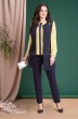 Жилет+блузка 700 желтая блузка Liliana-style