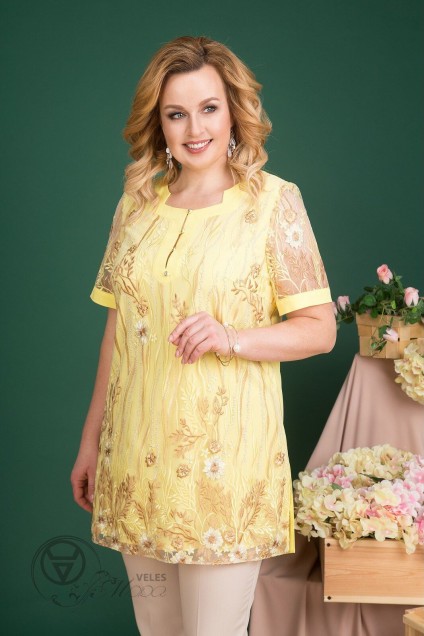 Блузка 715 желтый Liliana-style