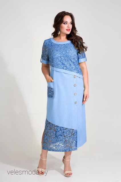 Платье 730 голубой Liliana-style