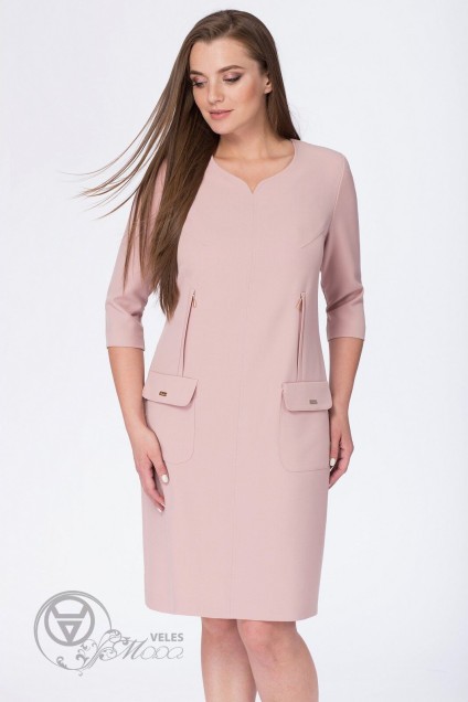 Платье 1670 розовый Linia-L
