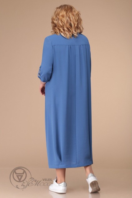 Платье 1722 синий темный Linia-L