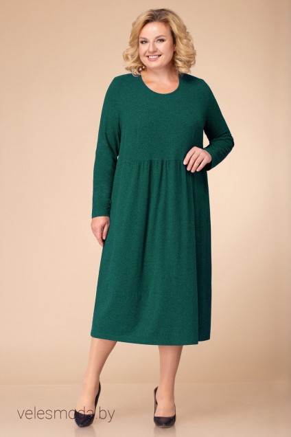 Комплект с платьем 1742 зеленый Linia-L