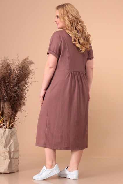Платье 1868 коричневый Linia-L