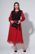 Костюм с платьем 813 красный + горох Liona