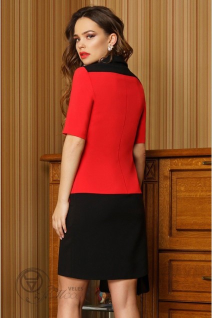 Платье 2264 красный+черный Lissana