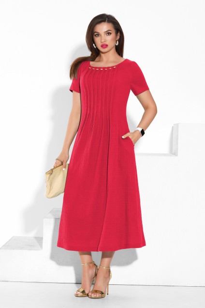 *Платье 4335 гранатово-красный Lissana