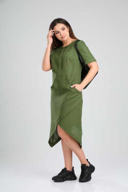 Платье 419-007 зеленый MALI