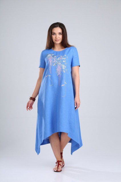 Платье 419-017 голубой MALI