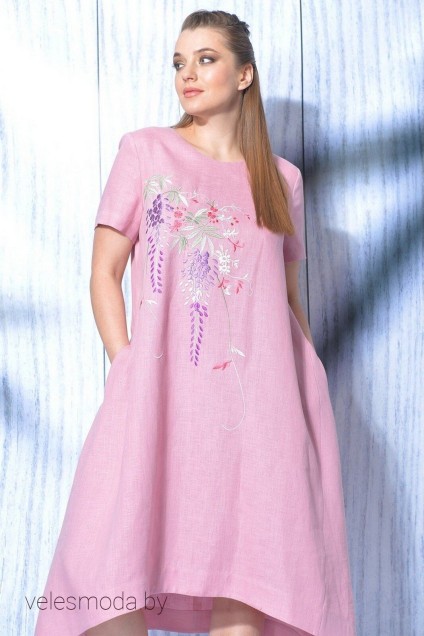 Платье 419-017 розовый MALI
