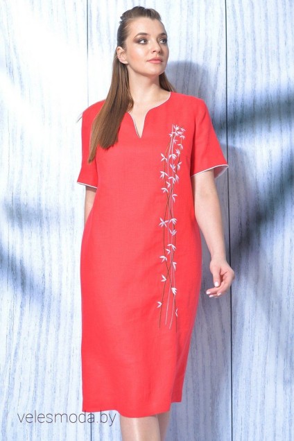Платье 419-018 красный MALI