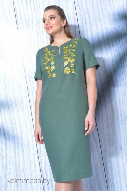 Платье 419-019 зеленый MALI