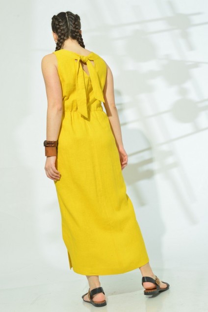 Платье 421-054 желтый MALI