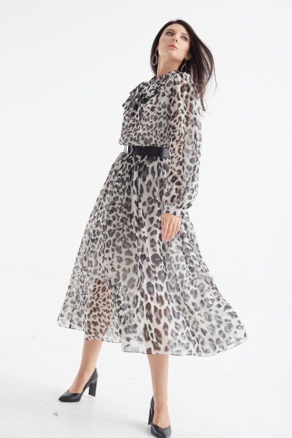 Платье 421-079 леопард MALI