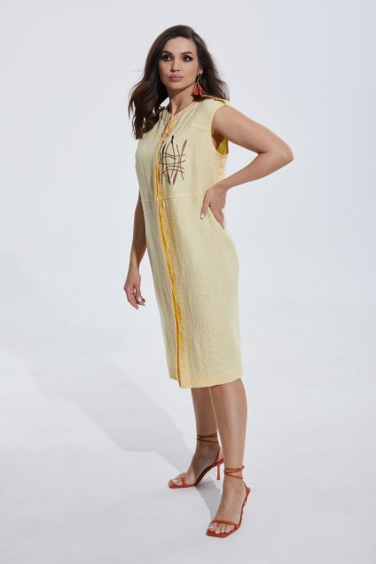 Платье 422-029 желтый MALI