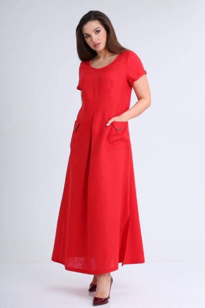 Платье 422-040 красный MALI