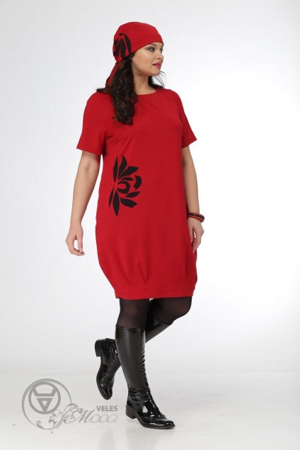 Платье 427 темно-красный MALI