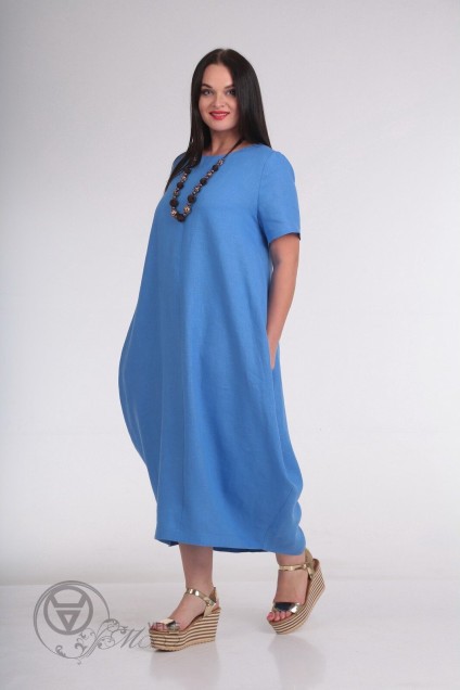 Платье 439 голубой MALI