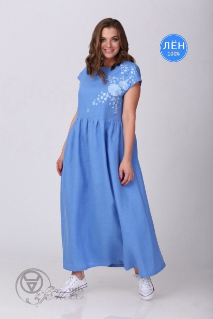 Платье 441 голубой MALI